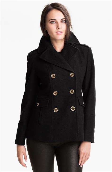 michael kors wool peacoat